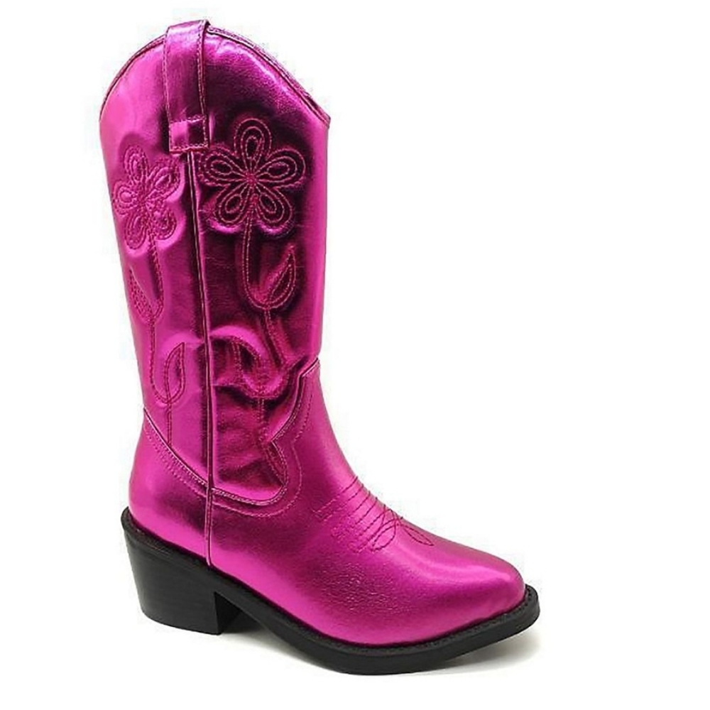 madden girl Misses Girls' MMADDY Western Cowgirl Boots Shoes Size 3 Pink